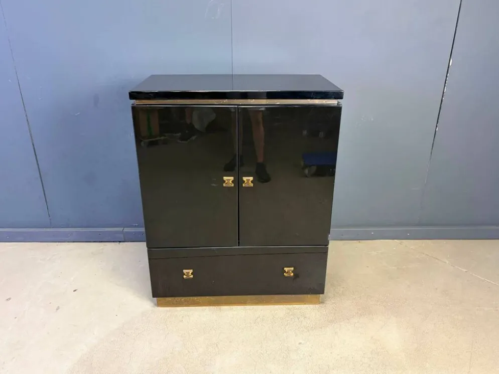 Cabinet de style Maison Jansen français, années 1970