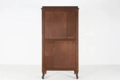 Cabinet en bois ancien avec marqueterie et décorations en bronze, France vers 1860