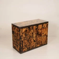Cabinet en écaille de tortue unique par Roberto Jodice pour Ottini Milano 1974