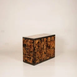Cabinet en écaille de tortue unique par Roberto Jodice pour Ottini Milano 1974
