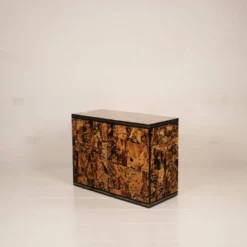 Cabinet en écaille de tortue unique par Roberto Jodice pour Ottini Milano 1974