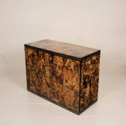 Cabinet en écaille de tortue unique par Roberto Jodice pour Ottini Milano 1974