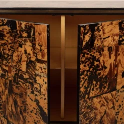 Cabinet en écaille de tortue unique par Roberto Jodice pour Ottini Milano 1974