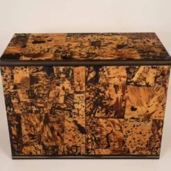 Cabinet en écaille de tortue unique par Roberto Jodice pour Ottini Milano 1974