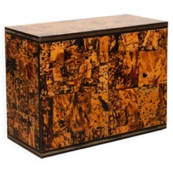 Cabinet en écaille de tortue unique par Roberto Jodice pour Ottini Milano 1974