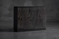 Cabinet en chêne Art Déco moderniste, France, années 1940