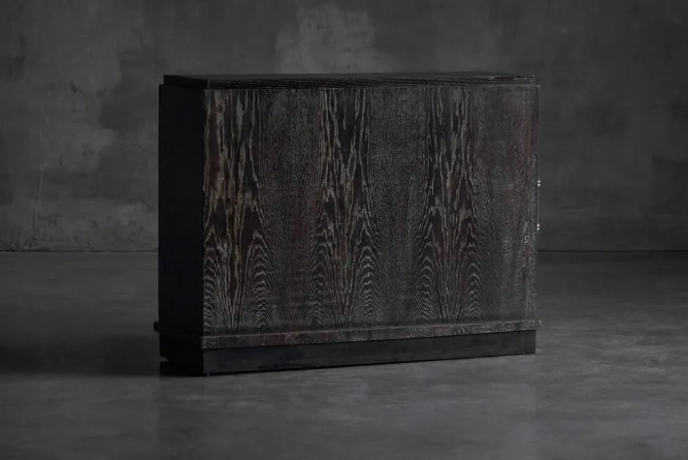 Cabinet en chêne Art Déco moderniste, France, années 1940