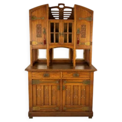 Cabinet en chêne Art Nouveau, années 1930