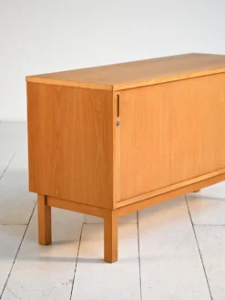 Cabinet en chêne scandinave, années 1960