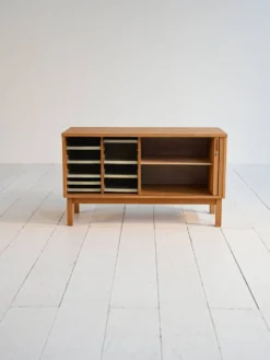 Cabinet en chêne scandinave, années 1960
