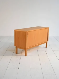 Cabinet en chêne scandinave, années 1960