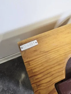 Cabinet en chêne à tambour industriel des années 30, forme portable