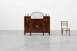 Cabinet en marqueterie Art Déco par De Coene, Belgique, vers 1925