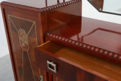 Cabinet en marqueterie Art Déco par De Coene, Belgique, vers 1925