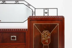 Cabinet en marqueterie Art Déco par De Coene, Belgique, vers 1925