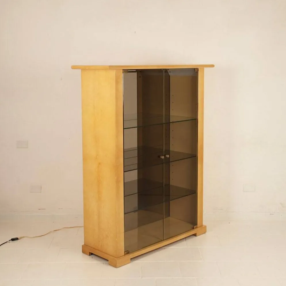 Cabinet en parchemin par Aldo Tura pour Tura Milano
