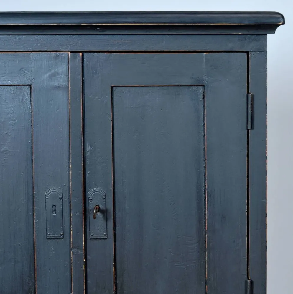 Cabinet en pin avec 6 tiroirs, vers 1920