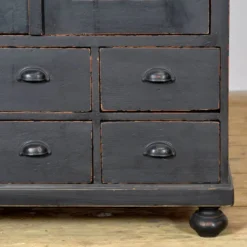 Cabinet en pin avec 6 tiroirs, vers 1920