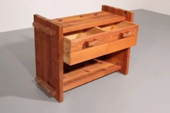 Cabinet en pin brutaliste scandinave par Hans Frydendal