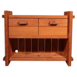 Cabinet en pin brutaliste scandinave par Hans Frydendal