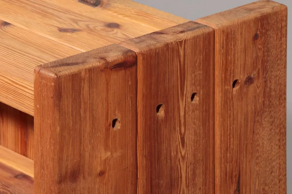 Cabinet en pin brutaliste scandinave par Hans Frydendal