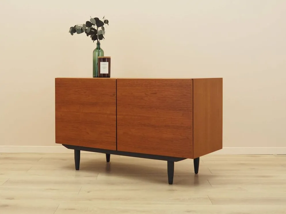 Cabinet en teck danois avec étagères réglables, années 1960