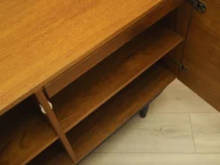 Cabinet en teck danois avec étagères réglables, années 1960
