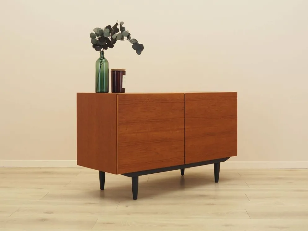 Cabinet en teck danois avec étagères réglables, années 1960