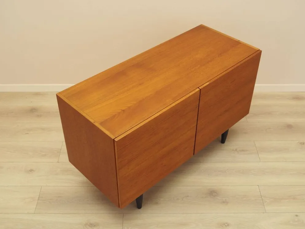Cabinet en teck danois avec étagères réglables, années 1960