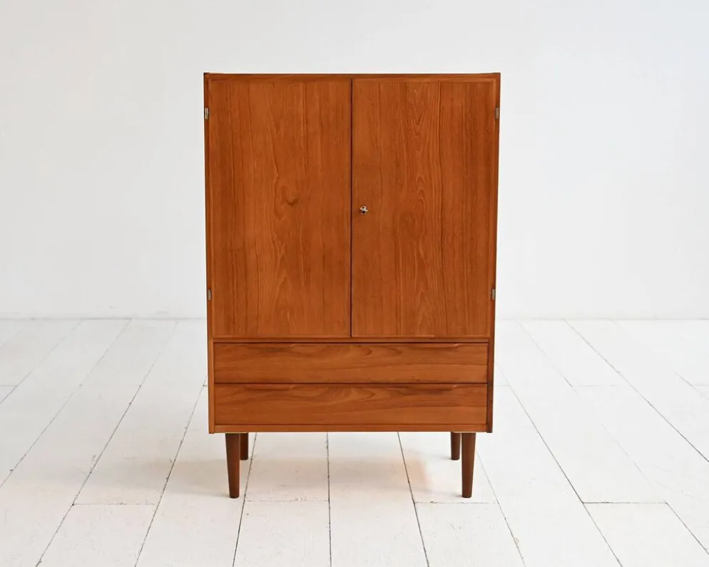 Cabinet en teck scandinave des années 1950/60.