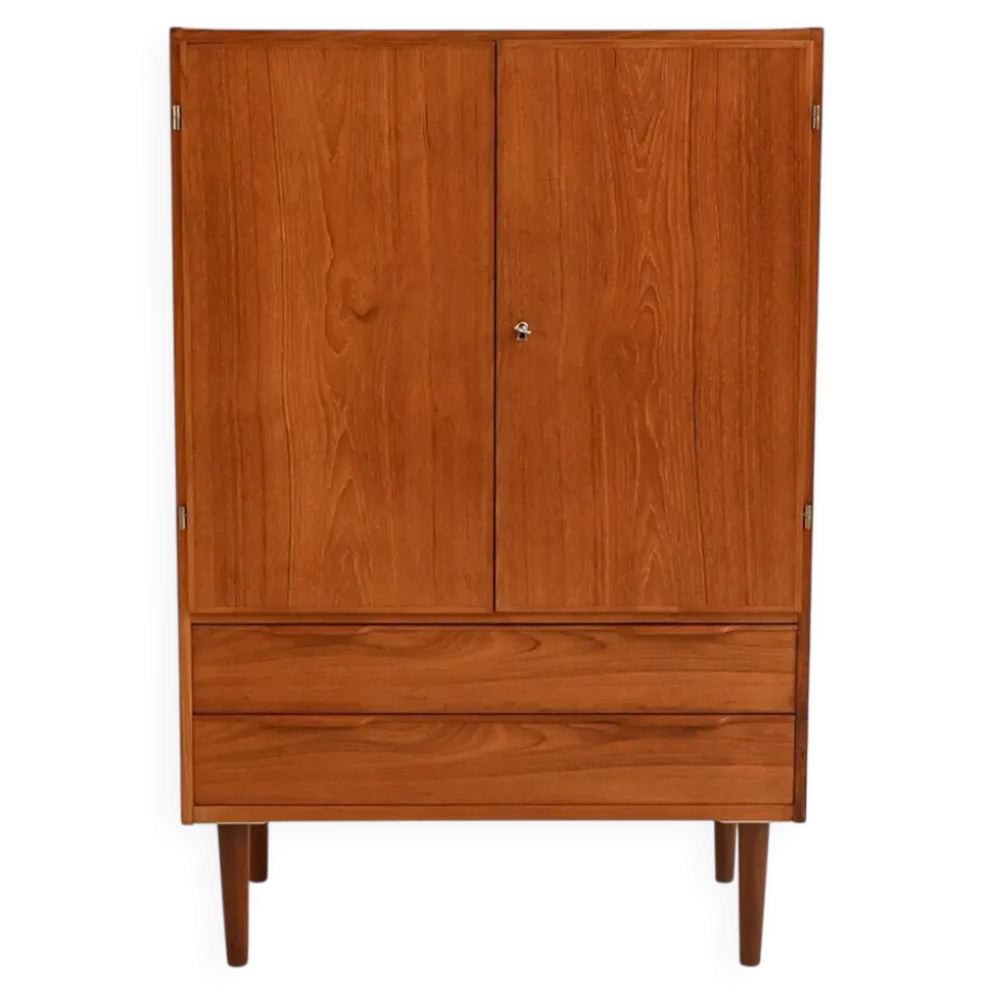 Cabinet en teck scandinave des années 1950/60.