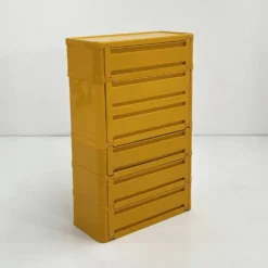 Cabinet jaune modèle “4964” par Olaf Von Bohr pour Kartell, 1970