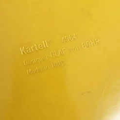 Cabinet jaune modèle “4964” par Olaf Von Bohr pour Kartell, 1970