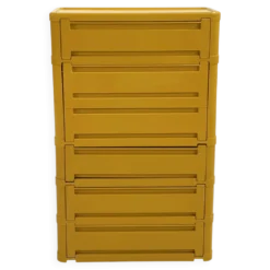 Cabinet jaune modèle “4964” par Olaf Von Bohr pour Kartell, 1970