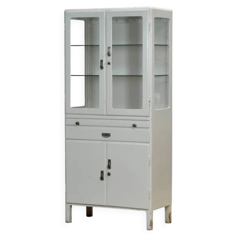 Cabinet médical en bois, vers 1950