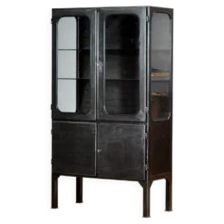 Cabinet médical vintage poli, années 1970