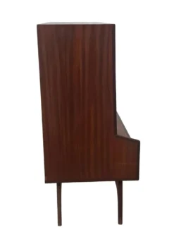 Cabinet mural en teck vintage avec porte à rabat design des années 1960