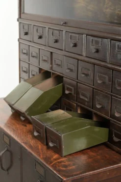Cabinet notarial/de bureau/de pharmacie modulaire Globe Wernicke d'origine du 19ème siècle