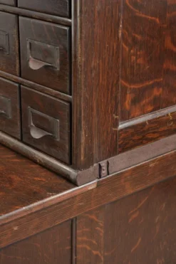 Cabinet notarial/de bureau/de pharmacie modulaire Globe Wernicke d'origine du 19ème siècle