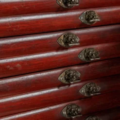 Cabinet piémontais ancien en bois, Italie, XIXe siècle