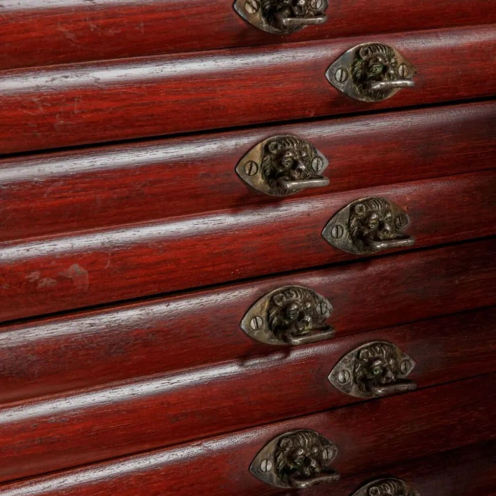 Cabinet piémontais ancien en bois, Italie, XIXe siècle