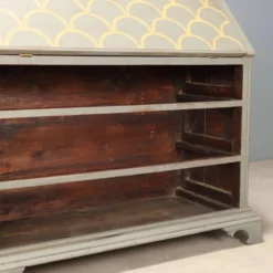 Cabinet, secrétaire à abattant ancien, style néoclassique en noyer, XXe siècle