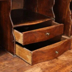 Cabinet secrétaire ancien à abattant en bois de rose, 9 tiroirs, XVIIIe siècle