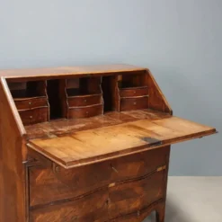 Cabinet secrétaire ancien à abattant en bois de rose, 9 tiroirs, XVIIIe siècle