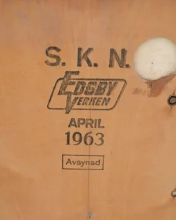 Cabinet suédois produit par Edsby Verken, années 1960.