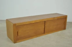 Cabinet suspendu vintage du milieu du siècle avec portes coulissantes, années 1960