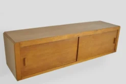 Cabinet suspendu vintage du milieu du siècle avec portes coulissantes, années 1960
