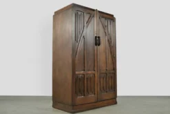 Cabinet suspendu vintage du milieu du siècle avec portes coulissantes, années 1960