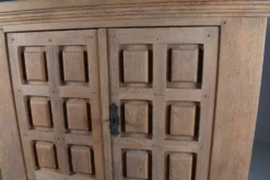 Cabinet vintage en chêne blanchi