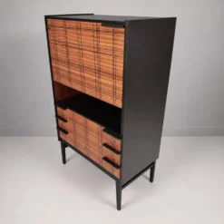 Cabinet vintage en hêtre, années 1970